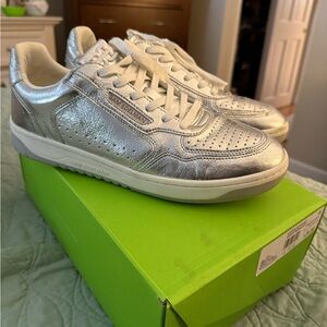 Sam Edelman Metallic Silver Women's Sneakers